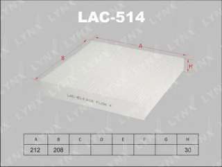 lac514 lynxauto Фильтр воздушный к Honda Civic 5 Арт 73690882