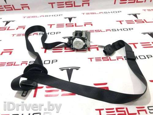 Ремень безопасности передний левый Tesla model S 2022г. 1556500-00-B - Фото 1