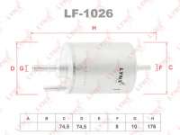 lf1026 lynxauto Фильтр топливный к Audi A8 D4 (S8) Арт 73705207