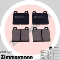200111501 zimmermann Тормозные колодки комплект к Mercedes  Арт 73665669