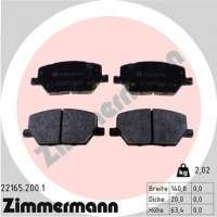 221652001 zimmermann Тормозные колодки комплект Jeep Renegade Арт 73669387, вид 1