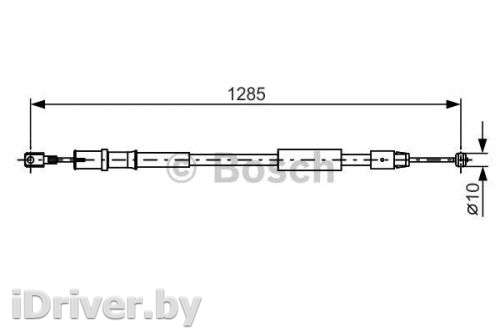 Трос ручника Mercedes Viano 2003г. 1987482026 bosch - Фото 1