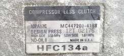Компрессор кондиционера Chrysler Voyager 3 1999г. HFC134A,10PA17C,MC447200-4188 - Фото 6