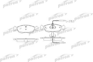 pbp876 patron Тормозные колодки комплект к Peugeot 306 Арт 73662181
