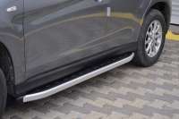  Накладка на порог к Honda CR-V 4 (алюминиевые подножки NewStarGrey) Арт 75178282
