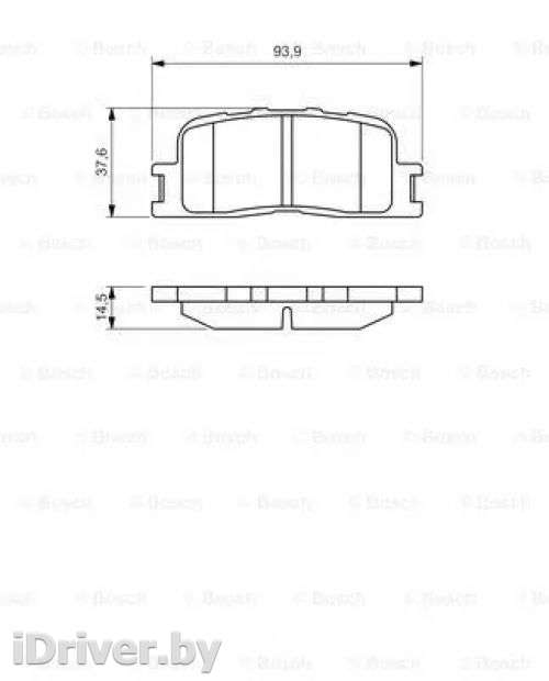 Тормозные колодки задние Toyota Camry XV30 2001г. 0986494359 bosch - Фото 1