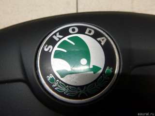 Подушка безопасности водителя Skoda Superb 2 2006г. 1Z0880201AHTDZ VAG - Фото 3