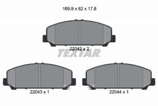 2204201 textar Тормозные колодки комплект к Nissan Titan Арт 73670610