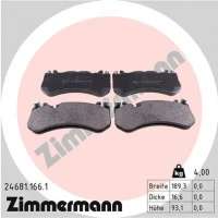 246811661 zimmermann Тормозные колодки передние к Mercedes CL C216 Арт 72175115