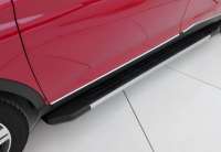  Пороги (комплект) к Opel Combo E (боковые алюминиевые подножки NewLineGREY) Арт 75073159
