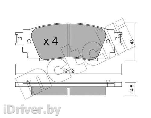 Тормозные колодки комплект Lexus UX 2000г. 2210890 metelli - Фото 1