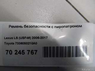 Ремень безопасности с пиропатроном Lexus LS 4 2007г. 7336050210A0 - Фото 10