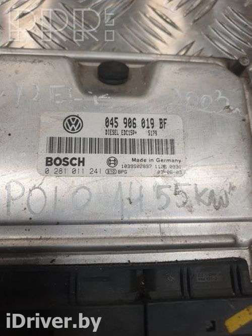 Блок управления двигателем Volkswagen Polo 4 2003г. 045906019bf, , 0281011241 , artUER124 - Фото 1