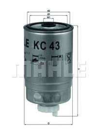kc43 knecht-mahle Фильтр топливный к Iveco Daily 1 Арт 73704947