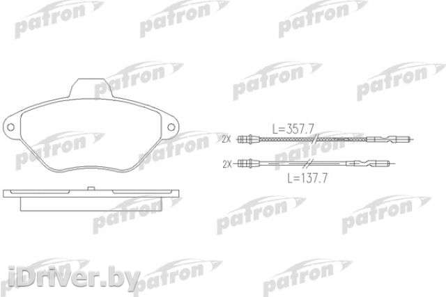Тормозные колодки комплект Citroen Xantia 2000г. pbp875 patron - Фото 1