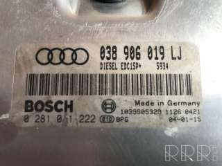 Блок управления двигателем Audi A4 B6 2003г. 038906019lj, 0281011222, 1039s05323 , artLIU59 - Фото 2