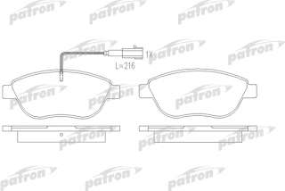 pbp7009 patron Тормозные колодки комплект к Citroen Xsara Picasso Арт 73662327