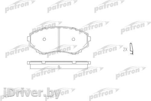Тормозные колодки комплект Mazda MPV 1 2000г. pbp1445 patron - Фото 1