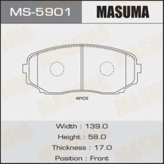 ms5901 masuma Тормозные колодки передние к Mazda CX-7 Арт 72230880