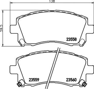 8db355017291 behr-hella-pagid Тормозные колодки комплект к Subaru Outback 2 Арт 73669622