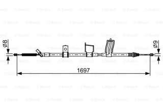 1987482628 bosch Трос ручника к Nissan X-Trail T31 Арт 72172450