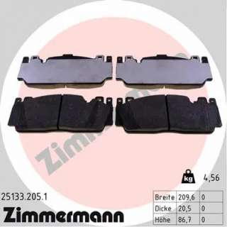 251332051 zimmermann Тормозные колодки комплект к BMW M5 Арт 73669212