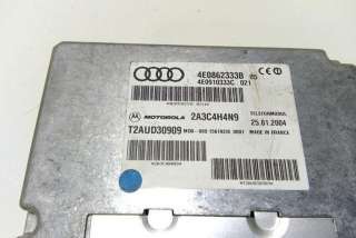 Блок управления телефоном Audi A8 D3 (S8) 2003г. 4E0862333B, 4E0910333C , art9738646 - Фото 2