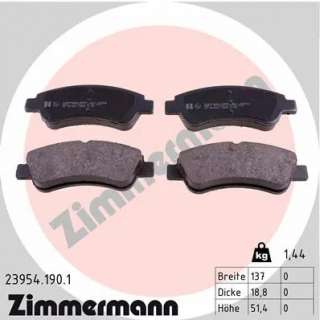 239541901 zimmermann Тормозные колодки комплект к Citroen C3 2 Арт 73667122