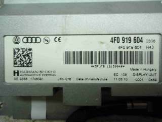 Дисплей Audi A6 C6 (S6,RS6) 2010г. 4F0919603 - Фото 3