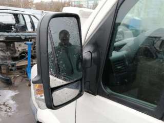 Стекло зеркала наружного левого Volkswagen Crafter 1 2007г.  - Фото 2