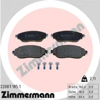 220871851 zimmermann Тормозные колодки комплект к Opel Vivaro B Арт 73668542