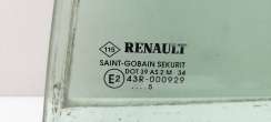 Стекло двери задней левой Renault Laguna 2 2006г.  - Фото 2
