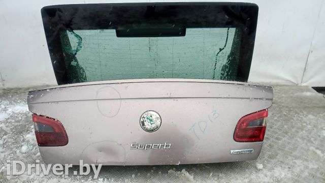 Крышка багажника (дверь 3-5) Skoda Superb 2 2010г.  - Фото 1