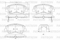pbp017 patron Тормозные колодки комплект к Hyundai Creta 1 Арт 73662342