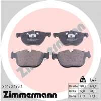 241701951 zimmermann Тормозные колодки передние к BMW 3 E90/E91/E92/E93 Арт 72174945