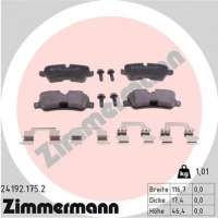 241921752 zimmermann Тормозные колодки задние к Land Rover Range Rover 3 Арт 72212646