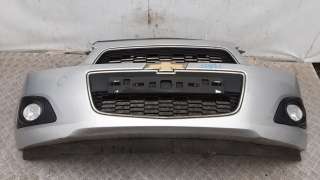 Бампер передний Chevrolet Aveo T300 2013г.  - Фото 10