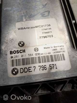 Блок управления двигателем BMW X3 E83 2005г. 7796571, 7796703, 0281011564 , artVYT41455 - Фото 3