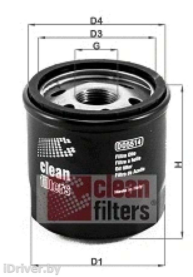 Фильтр масляный Smart Fortwo 2 2000г. do5514 clean-filters - Фото 1