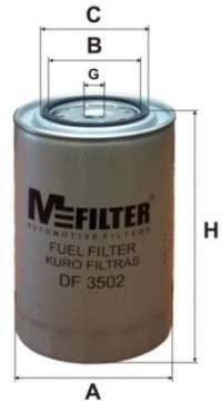 df3502 mfilter Фильтр топливный к Iveco Stralis Арт 73708590