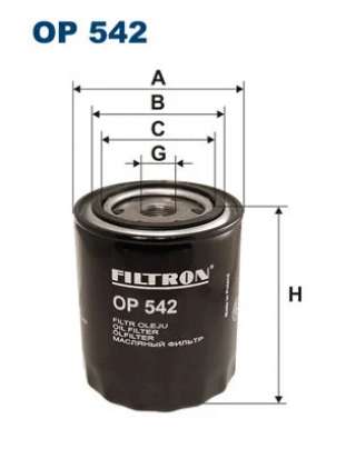 op542 filtron Фильтр масляный к Ford Granada Арт 73699767