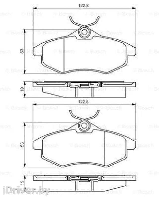 Тормозные колодки комплект Citroen C2 2000г. 0986495268 bosch - Фото 1
