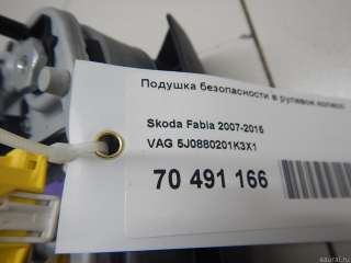 Подушка безопасности водителя Skoda Roomster restailing 2008г. 5J0880201K3X1 - Фото 8