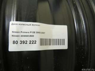 Диск колесный железо к Nissan Primera 12 40300AV600 Nissan - Фото 6