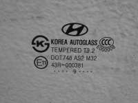 Стекло двери задней левой Hyundai Elantra HD 2009г.  - Фото 3