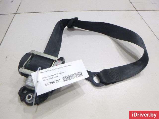 Ремень безопасности с пиропатроном Nissan Qashqai 1 2007г. 86885JD00A - Фото 1
