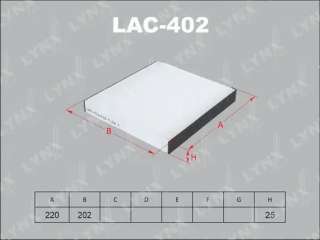 lac402 lynxauto Фильтр воздушный к Mazda Demio 3 Арт 73691391