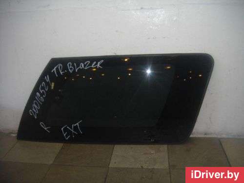 Стекло кузовное открывающееся (форточка) правое Chevrolet TrailBlazer 1 2008г.  - Фото 1