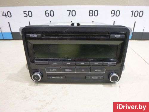 Магнитола (аудио система) Volkswagen Touran 2 2006г. 1K0035186AN VAG - Фото 1