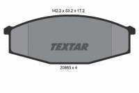 2086301 textar Тормозные колодки комплект к Mitsubishi Pajero 1 Арт 73666974